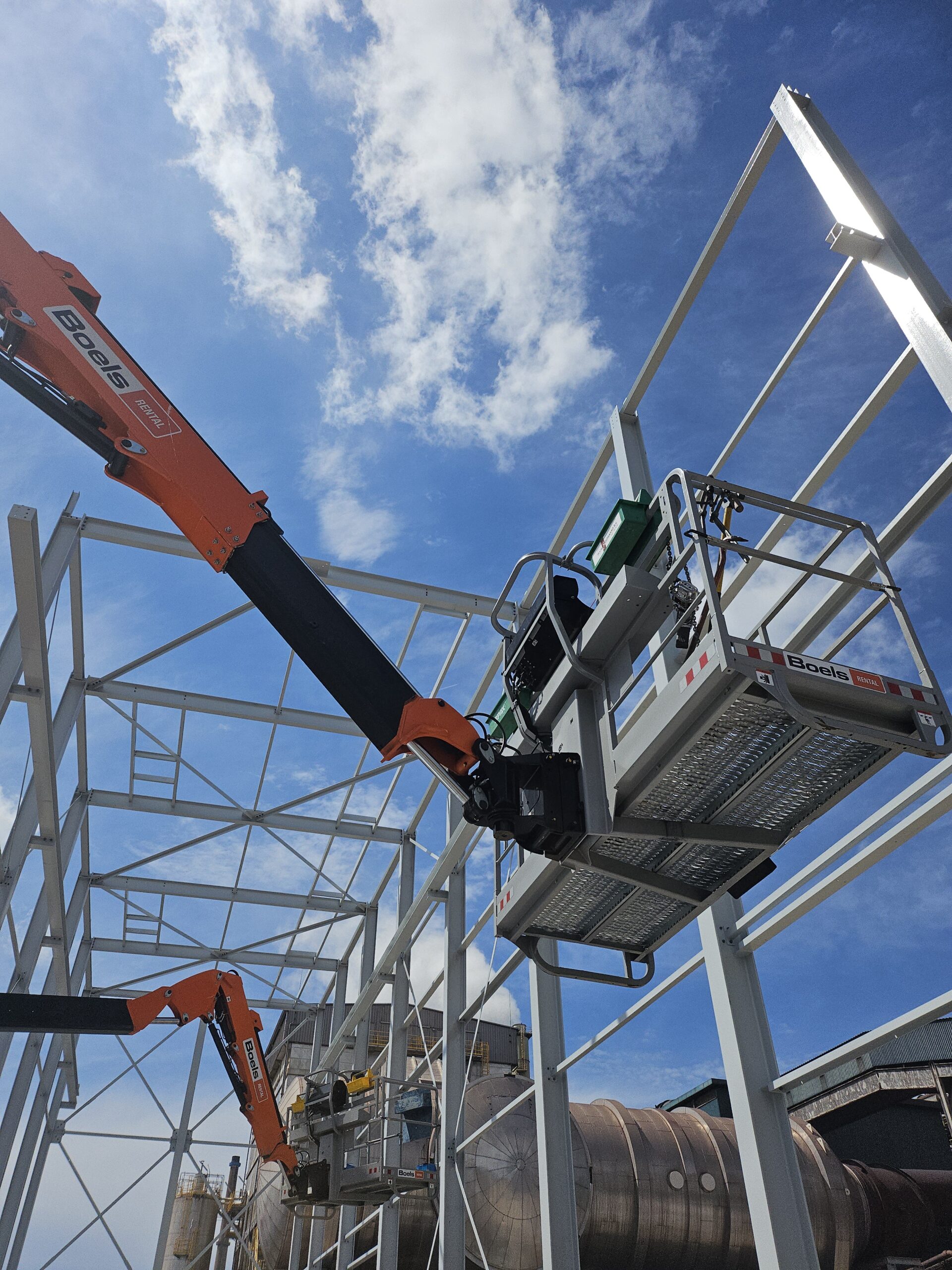 6 Constructie met hoogwerkers